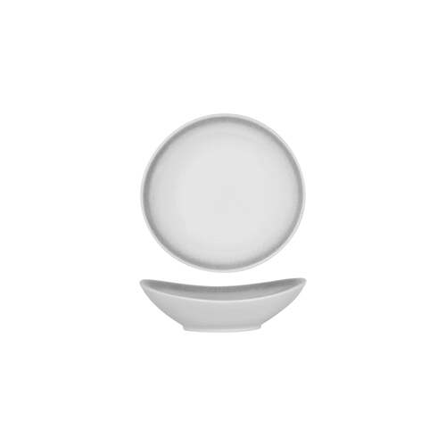 Tablekraft Bistro Organic Plate 200x195mm Frosted Steel (Box of 4)