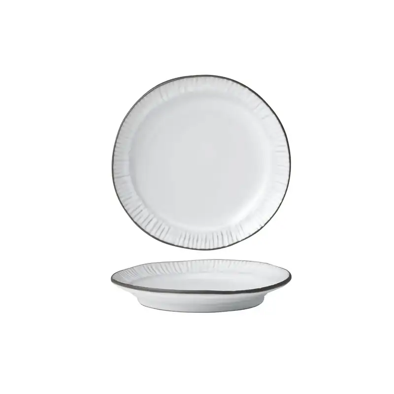 Tablekraft Linea Organics White Plate W/Rim 220 x 35mm (Box of 5)