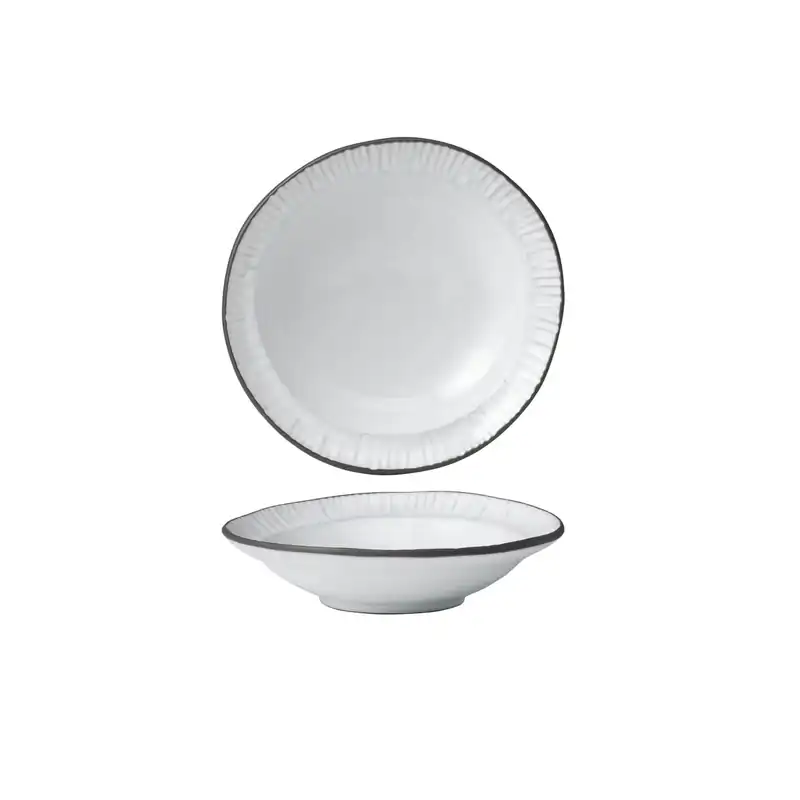 Tablekraft Linea Organics White Deep Plate W/Rim 200 x 50mm (Box of 5)
