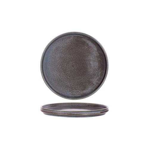 Tablekraft Urban Round Rim Plate 210x22mm Greystone Blue (Box of 6)