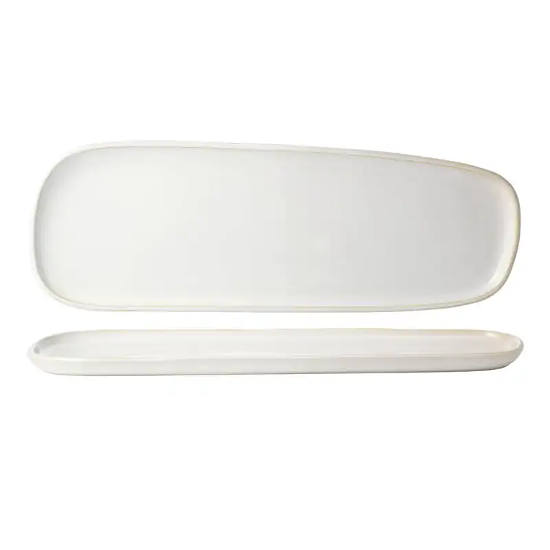 Tablekraft Urban Serve White Irregular Oval Plate 535 x 185mm (Box of 6)