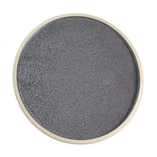 Tablekraft Soho Round Plate Speckle Black 255mm (Box of 4)