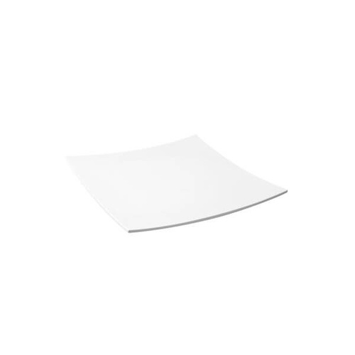 Ryner Melamine Serving Platters Curved Square Platter 350x350mm White 