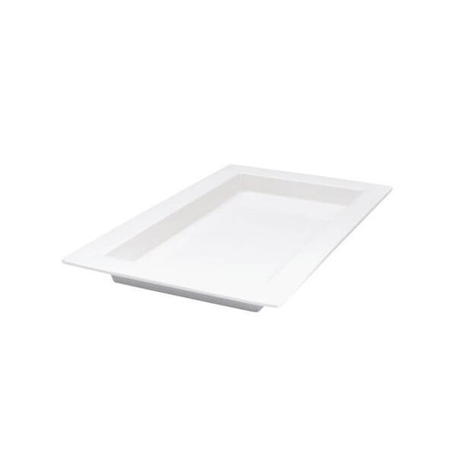 Ryner Melamine Serving Platters Rectangular Deep Platter 501x310x40mm White 