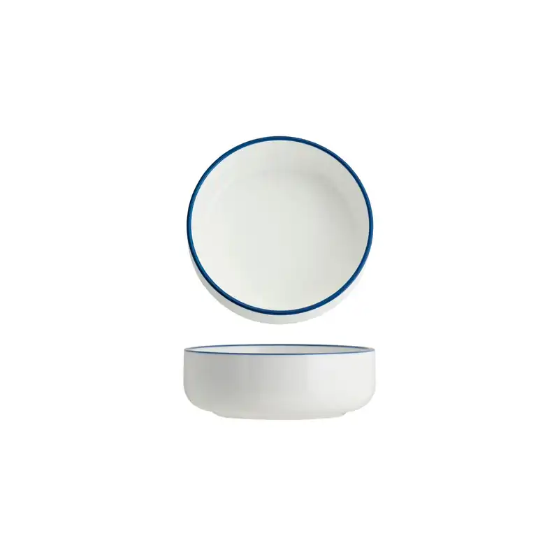 Tablekraft Core Royal Blue Rim Round Deep Bowl 130 x 45mm (Box of 6)