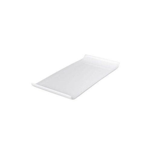 Ryner Melamine Serving Platters Rectangular Platter With Lip 300x145mm White 