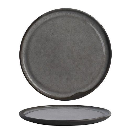 Pottr Gembrook Grey Flat Coupe Plate 230mm (Box of 6)