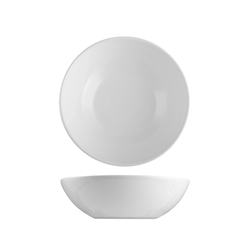 Pottr Aspen White Round Bowl 210mm/600ml (Box of 4)