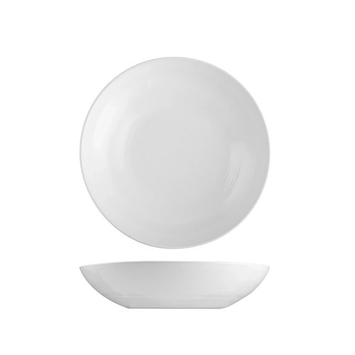 Pottr Aspen White Coupe Bowl 210mm/600ml (Box of 4)