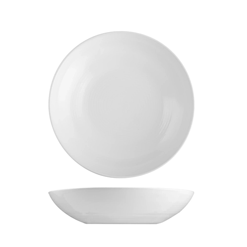 Pottr Aspen White Coupe Bowl 240mm/850ml (Box of 4)
