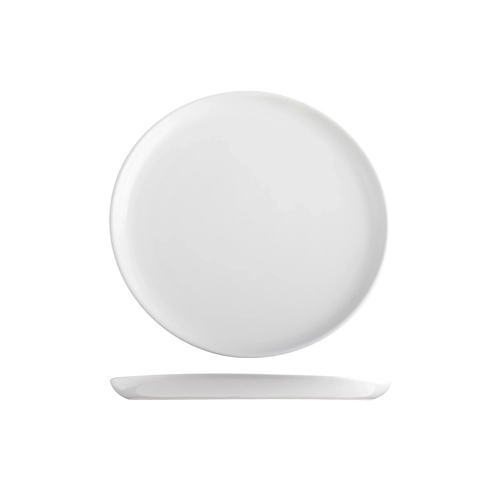 Pottr Aspen White Flat Coupe Plate 230mm (Box of 4)