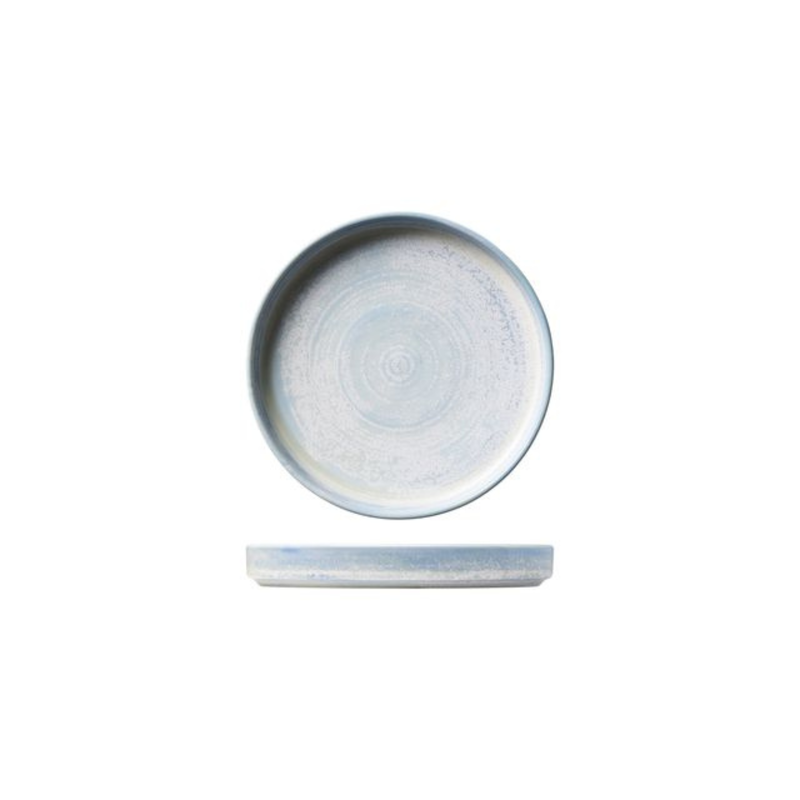 Moda Porcelain Cloud Textured Light Blue Stackable Plate 200mm (Box of 18)