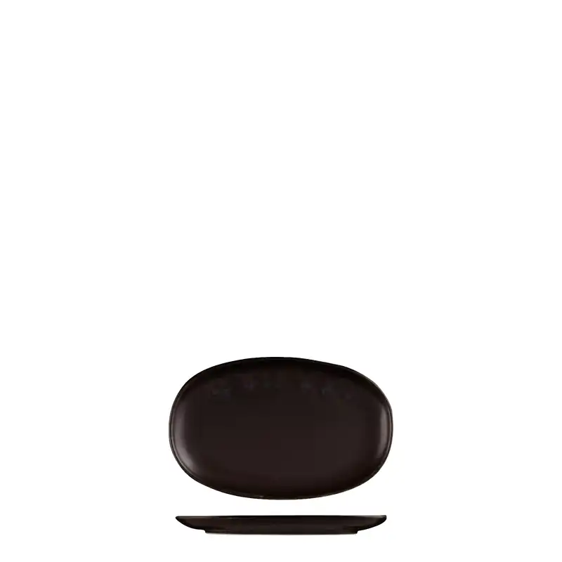 Moda Porcelain Earth Oval Coupe Plate 200x130mm (Box of 6)