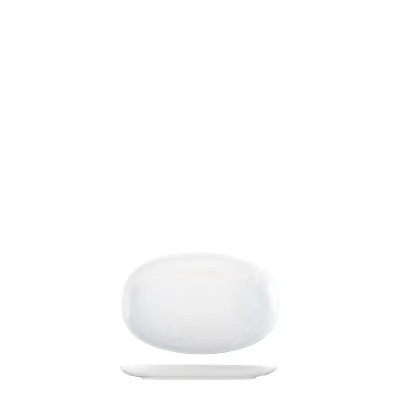 Moda Porcelain Willow Oval Coupe Plate 200x130mm (Box of 6)