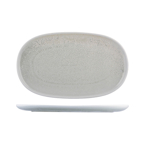 Moda Porcelain Willow Oval Coupe Plate 405x240mm - Box of 3