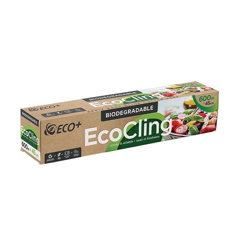 EcoCling Biodegradable Clear Catering Food Film - 33cm