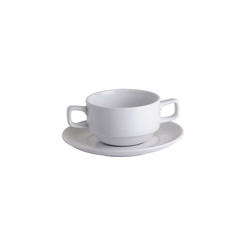 Royal Porcelain Chelsea Stackable Soup Cup 0.28Lt - 2 x Handle (Box of 12)