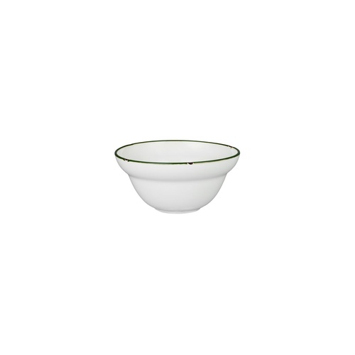 Luzerne Tintin White / Green Round Bowl White / Green 150mm / 300ml - Box of 12