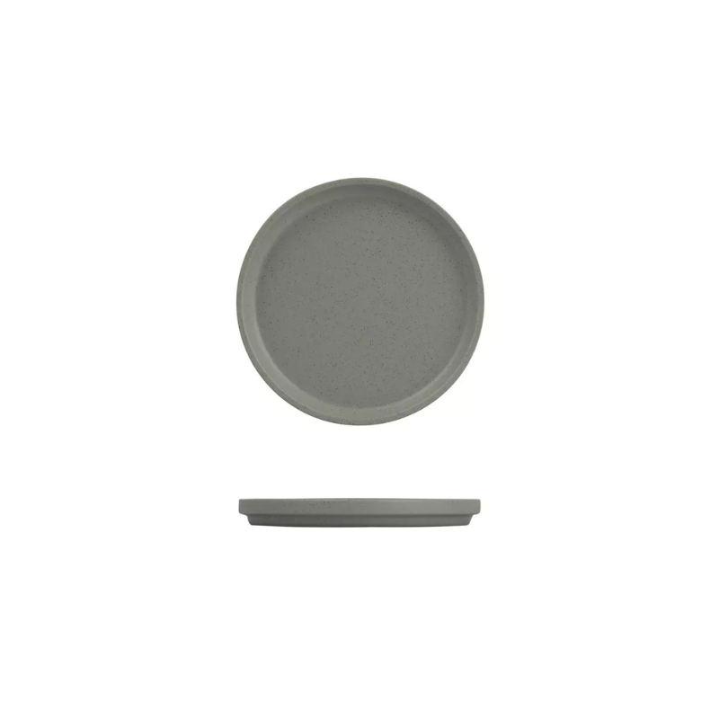 Luzerne Dune Ash Stackable Round Plate 200mm (Box of 6)