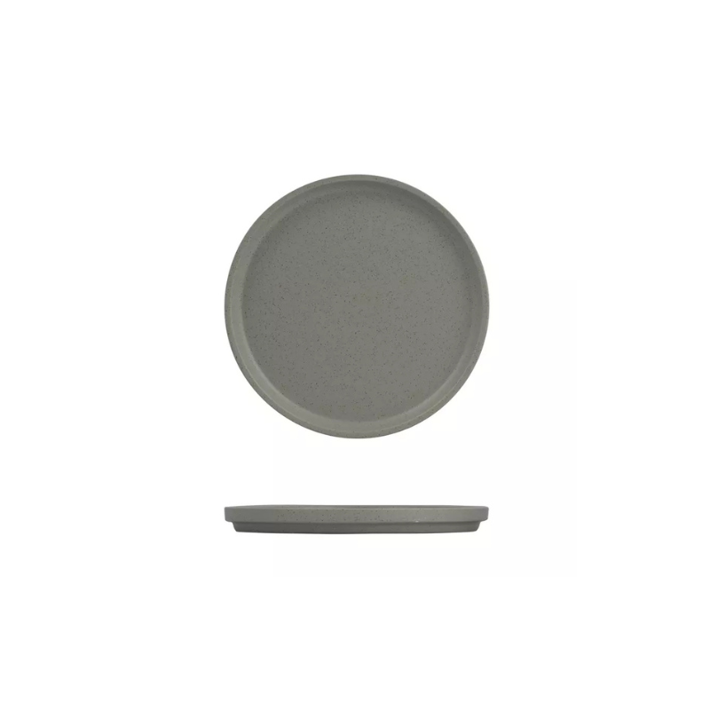 Luzerne Dune Ash Stackable Round Plate 235mm (Box of 3)