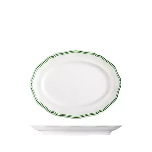 Luzerne Astoria Emerald Oval Plate 250mm (Box of 4)
