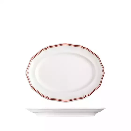 Luzerne Astoria Rosewood Oval Plate 250mm (Box of 4)