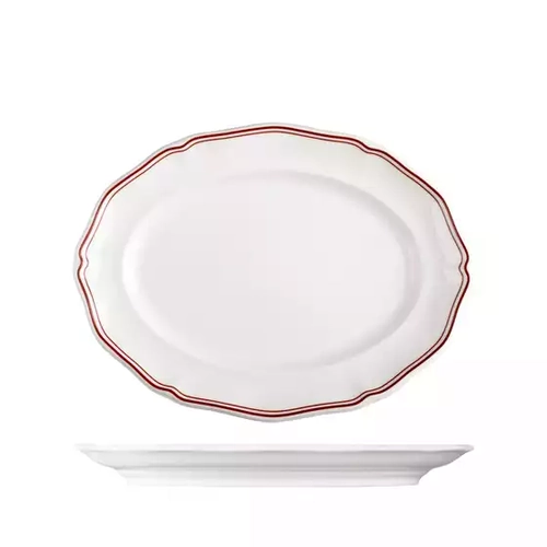 Luzerne Astoria Rosewood Oval Plate 300mm (Box of 3)