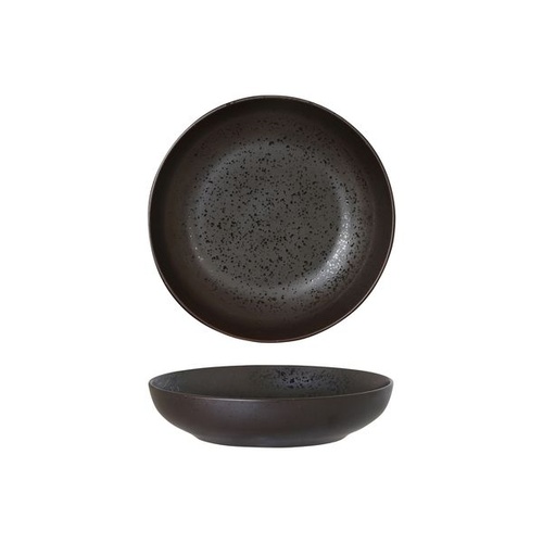 Luzerne Lava Black Round Share Bowl Black 180mm / 620ml - Box of 6