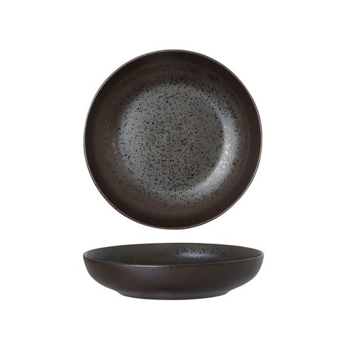 Luzerne Lava Black Round Share Bowl Black 210mm / 1000ml - Box of 4
