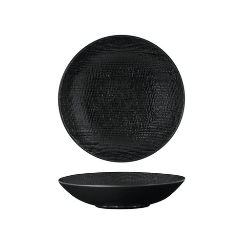 Luzerne Linen Black Round Share Bowl 200mm / 700ml - Box of 12