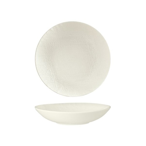 Luzerne Linen White Round Share Bowl White 200mm / 700ml - Box of 12