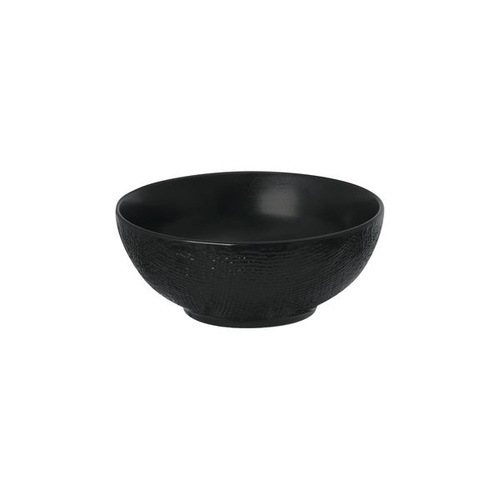 Luzerne Linen Black Round Bowl Black 160mm / 750ml - Box of 6
