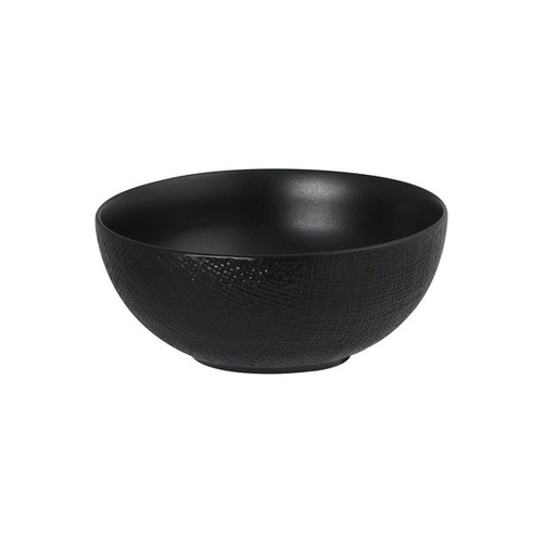 Luzerne Linen Black Round Bowl Black 185mm / 1400ml - Box of 4