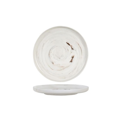 Luzerne Signature Marble Round Plate - Vertical Rim Marble 210x25mm - Box of 6