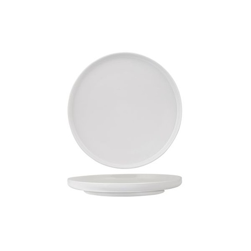 Luzerne Signature White Round Plate - Vertical Rim White 210x25mm - Box of 6