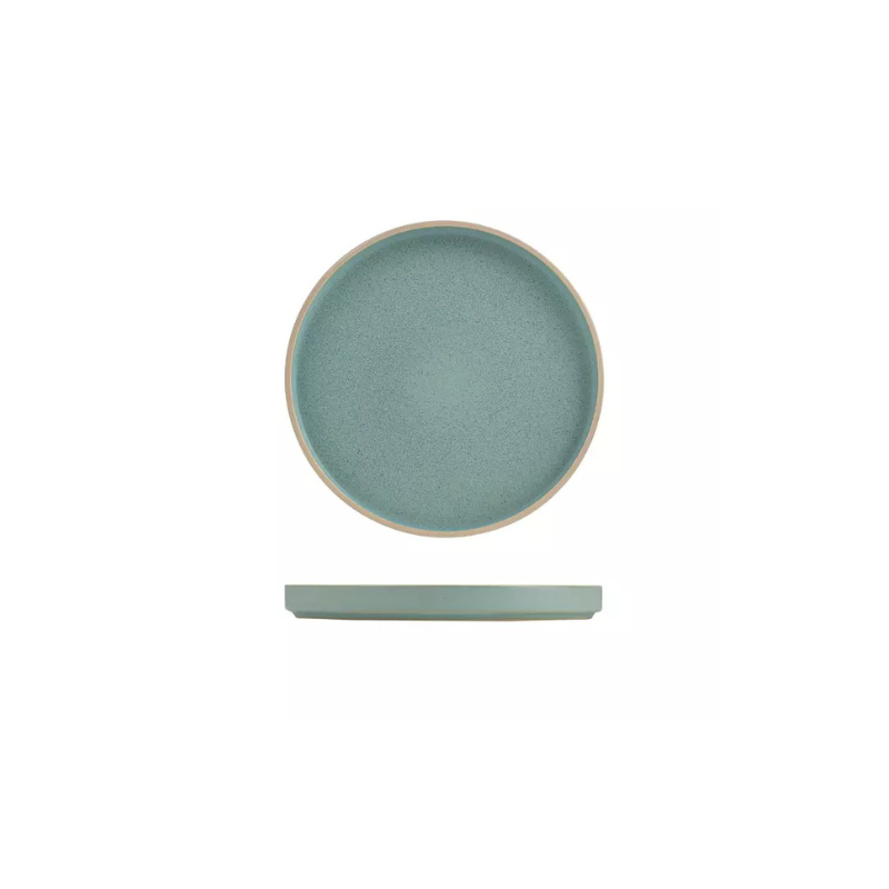 Luzerne Mod Frosted Blue Round Stackable Plate 160mm (Box of 6)