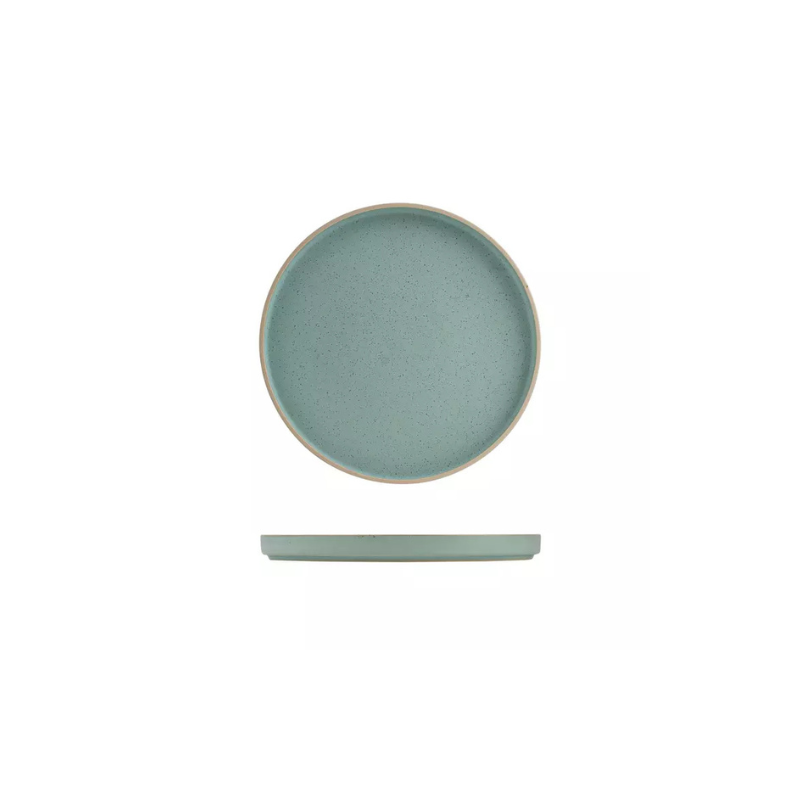Luzerne Mod Frosted Blue Round Stackable Plate 235mm (Box of 4)