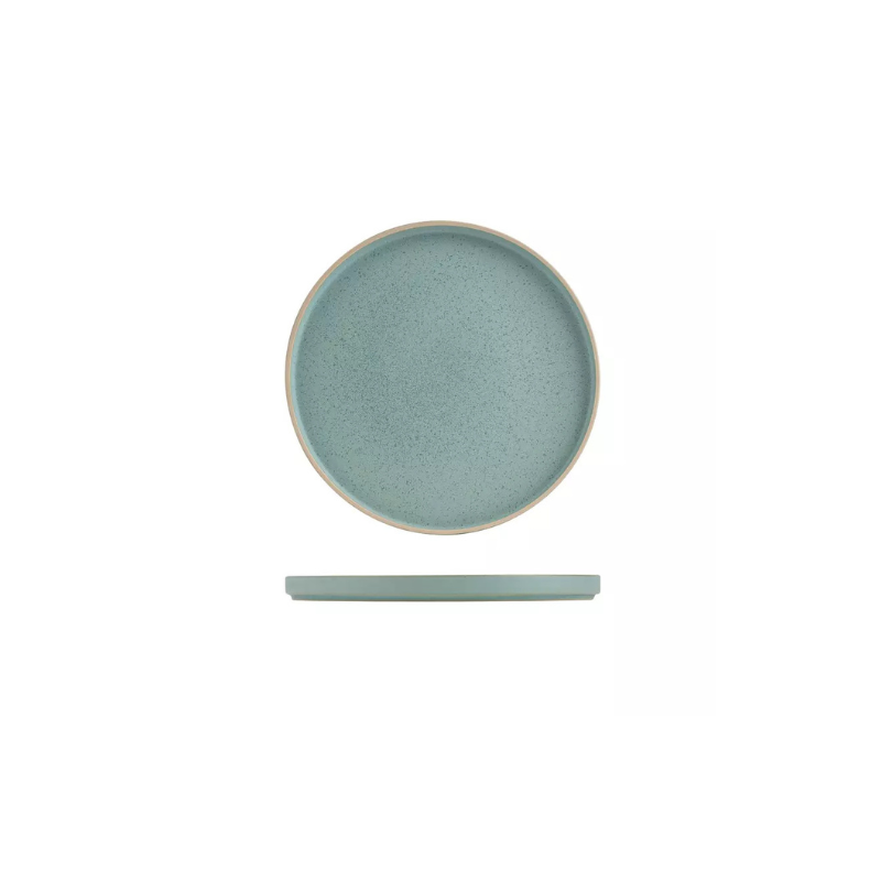 Luzerne Mod Frosted Blue Round Stackable Plate 270mm (Box of 3)