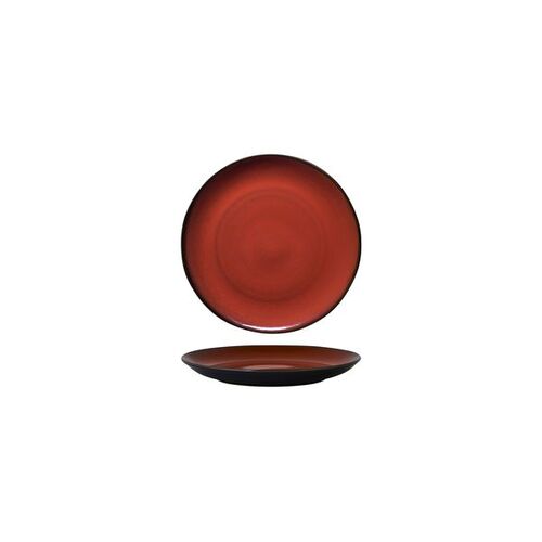 Luzerne Rustic Crimson Round Coupe Plate 165mm (Box of 6)