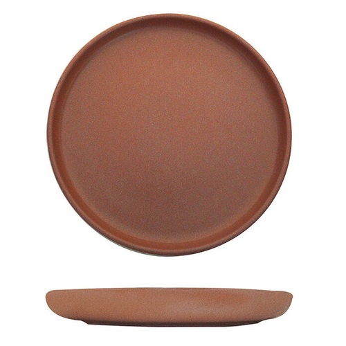 Eclipse Uno Round Plate - 220mm Ø - Brown (Box of 6)
