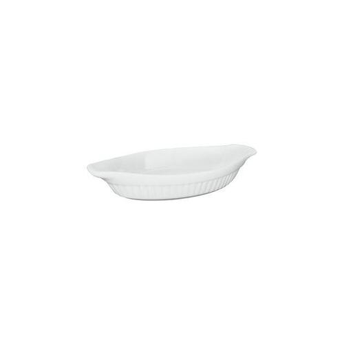 Trenton Basics Oval AU Gratin Ribbed White - 230mm/225ml (Box of 12)