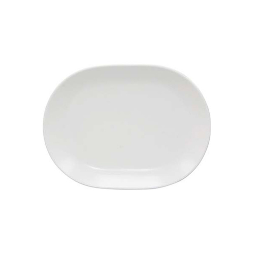 Rene Ozorio Aura Rimmed Oval Platter 157mm - Matt White