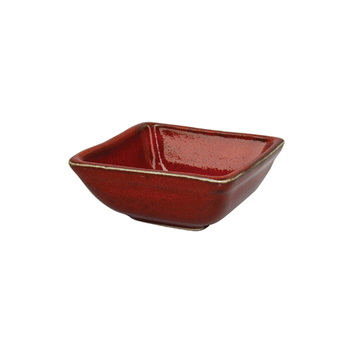 Tablekraft Artistica Square Sauce Dish 80x80x35mm/ 70ml Reactive Red (Box of 6)