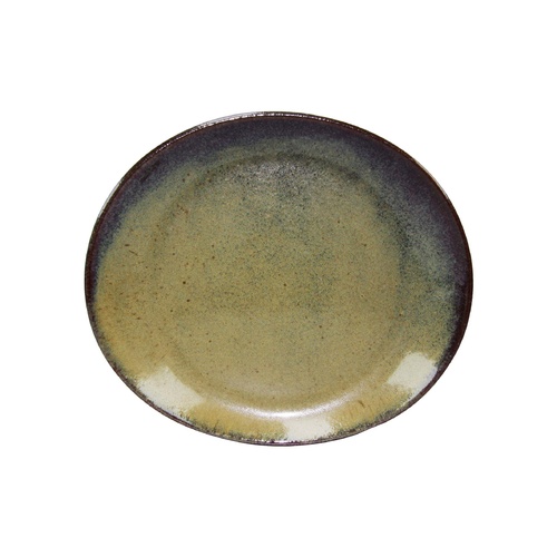 Tablekraft Artistica Oval Plate 295x250mm Reactive Brown (Box of 4)