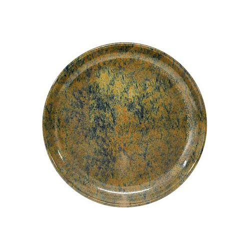 Tablekraft Artistica Round Plate 190mm Rolled Edge Reactive Brown (Box of 4)