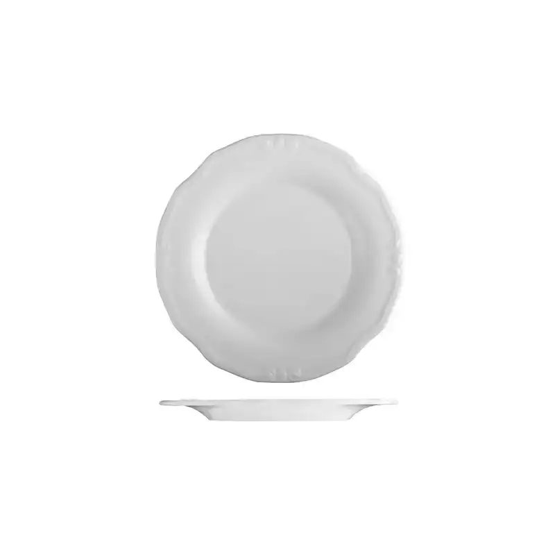ID Fine Tiffany Scalloped Plate 250mm (Box of 12)