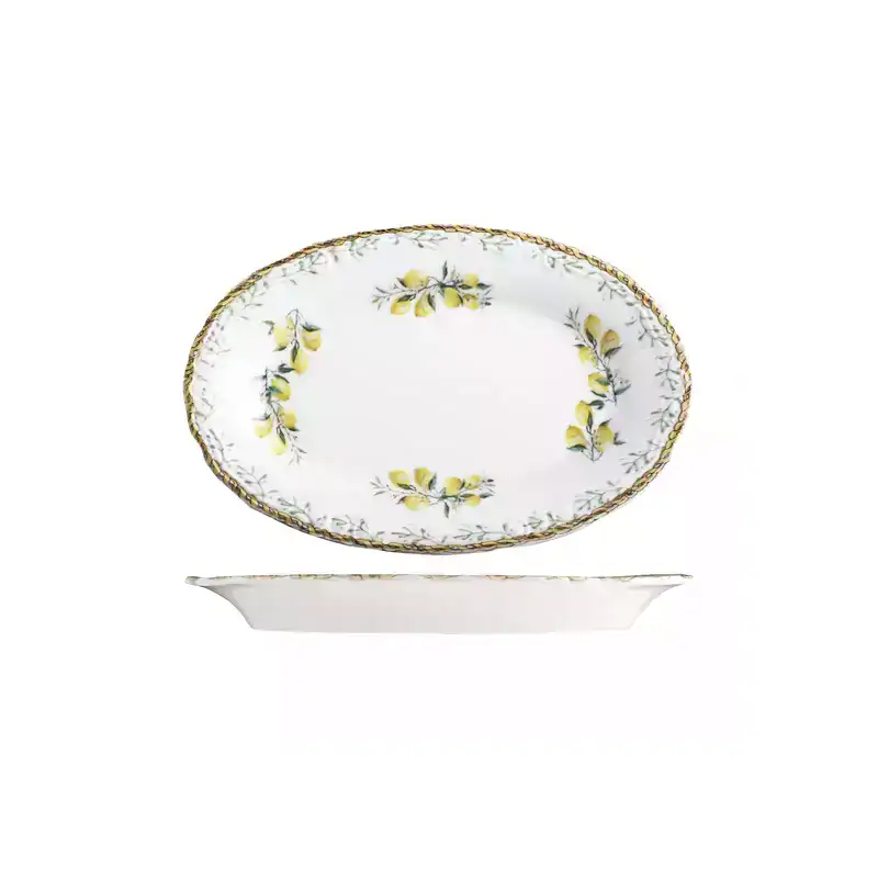 ID Fine Verona Oval Scalloped Plate 260mm (Box of 6)