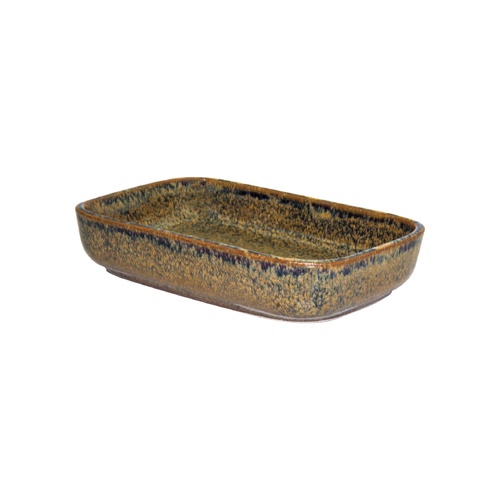 Tablekraft Artistica Rectangular Dish 170x105x40mm Reactive Brown (Box of 4)