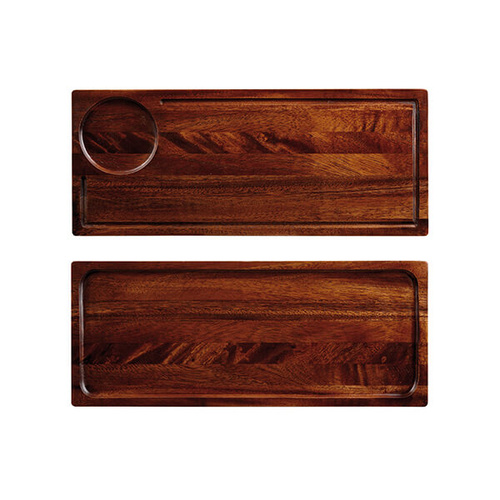 Deli Board 400x165mm Acacia Wood, Reversable