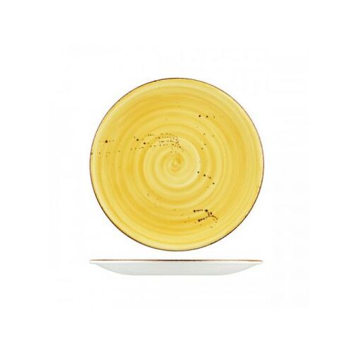 Wellington Plate Round Coupe 230mm Rustic Yellow